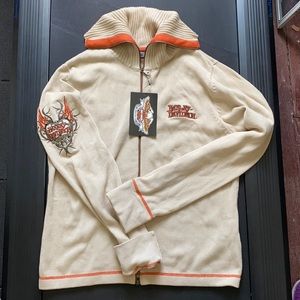 Harley Davidson Motor Clothes zip up sweater